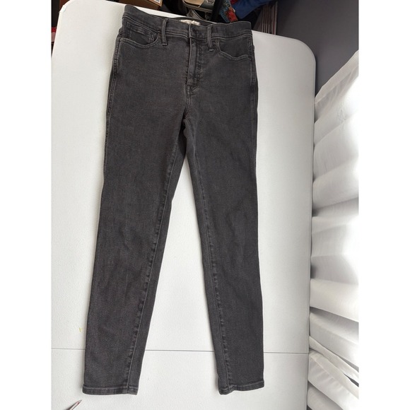 Madewell High Rise Skinny Jeans Black Wash Denim Size 29 - Picture 1 of 4